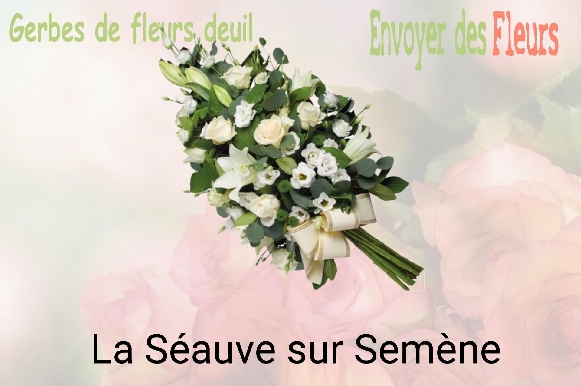 Gerbe de fleurs de deuil livrée à La Séauve-sur-Semène
